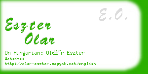 eszter olar business card